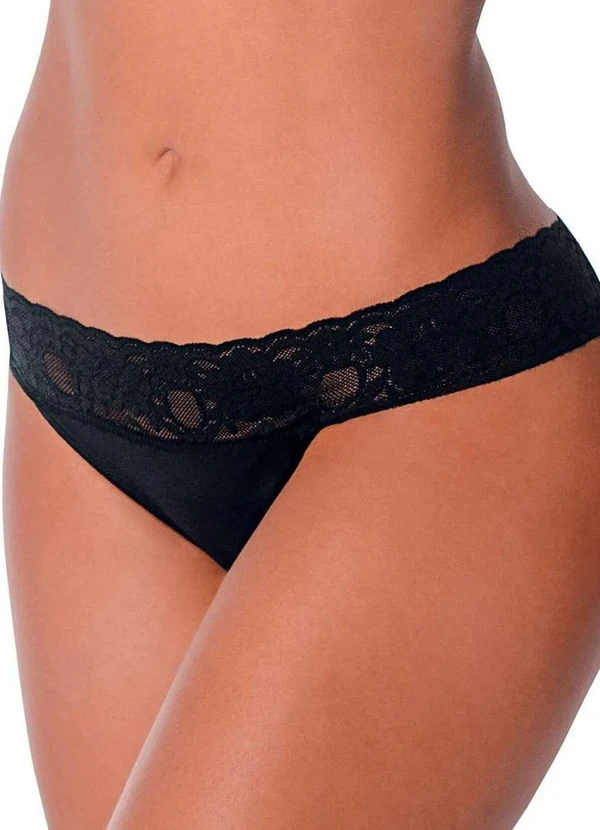 Demillus - Calcinha Biquíni Caríbdis Demillus 53331 27-Preto