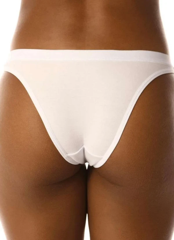 Demillus - Calcinha Biquíni Cotton Demillus 53053 20-Branco 2