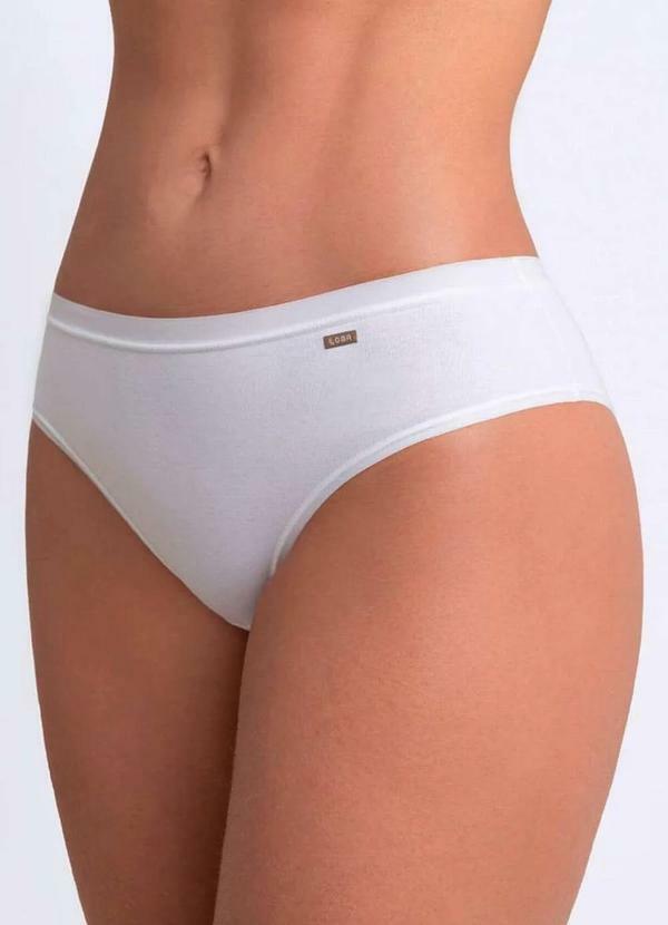 Lupo - Calcinha Biquíni Loba 40353-001 Plus Size 1110-Branco