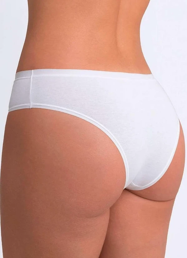 Lupo - Calcinha Biquíni Loba 40353-001 Plus Size 1110-Branco 2