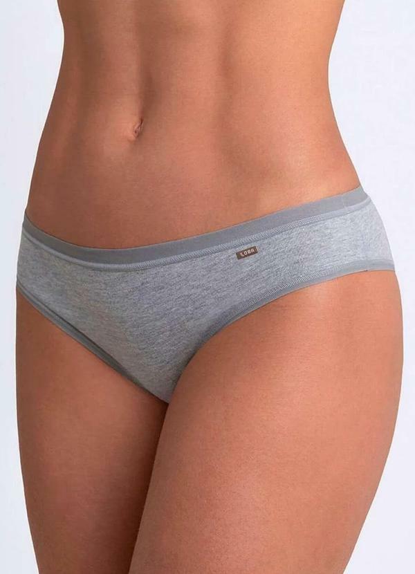 Lupo - Calcinha Biquíni Loba 40353-001 Plus Size 8000-Cinza-Mescla