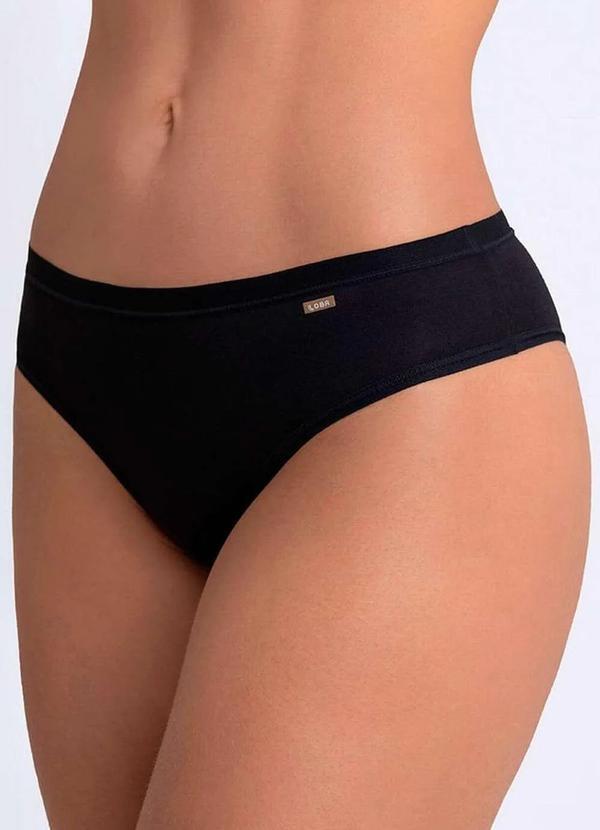 Lupo - Calcinha Biquíni Loba 40353-001 Plus Size 9990-Preto