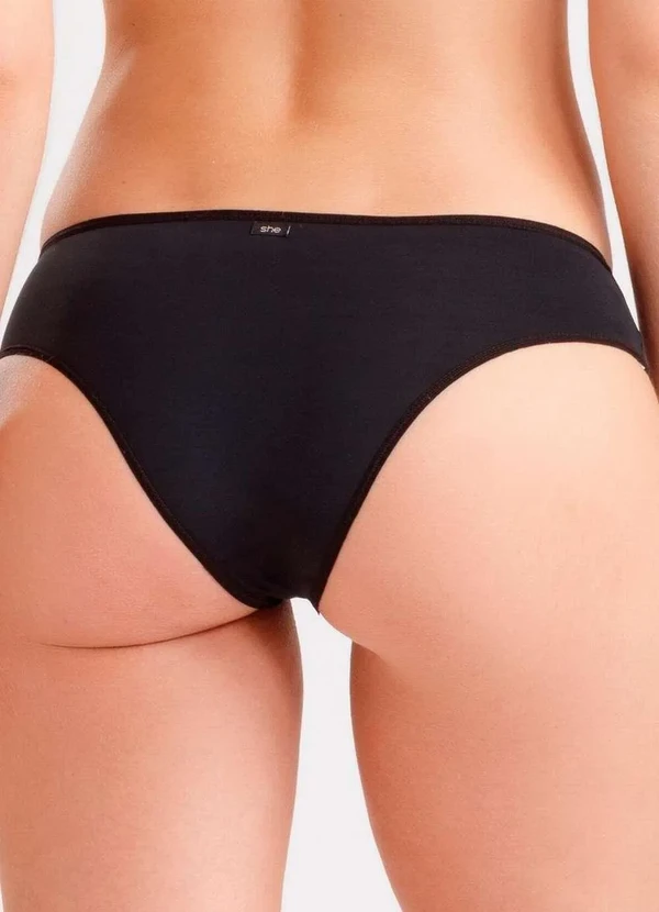 She - Calcinha Biquíni She 431.04 Pt00-Preto 2