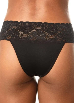 Calcinha Biquíni Vertigem (Preto) Demillus 53188 - DEMILLUS