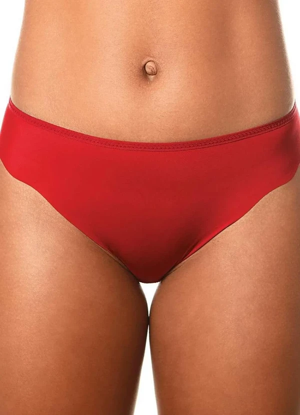 Demillus - Calcinha Biquíni Virtuel Demillus 16498 06-Carmim