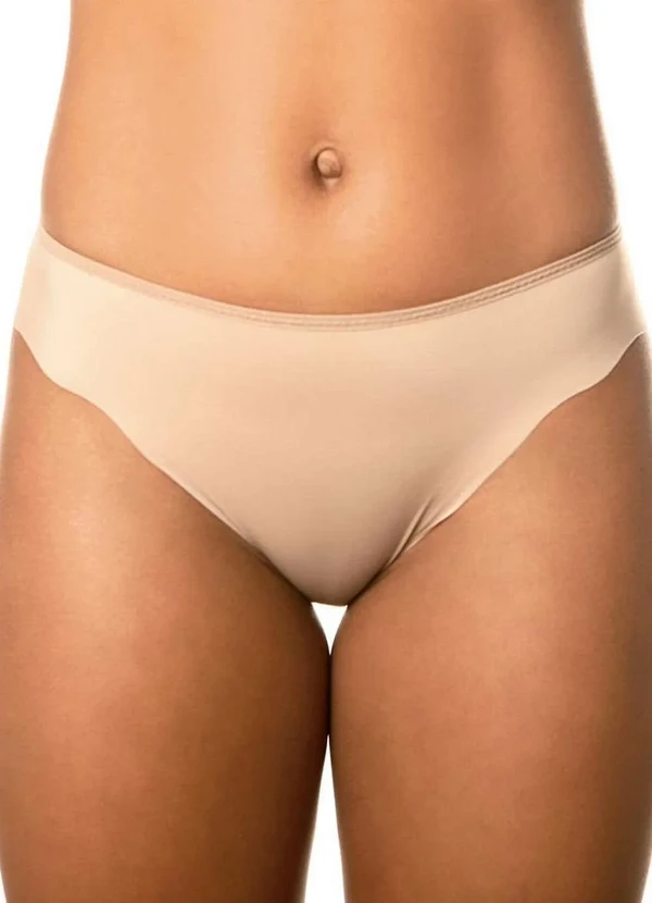 Demillus - Calcinha Biquíni Virtuel Demillus 16498 55-Bege-Rosado