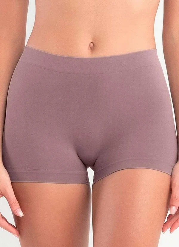 She - Calcinha Boxer She 746.02 Ro03-Rosa-Queimado