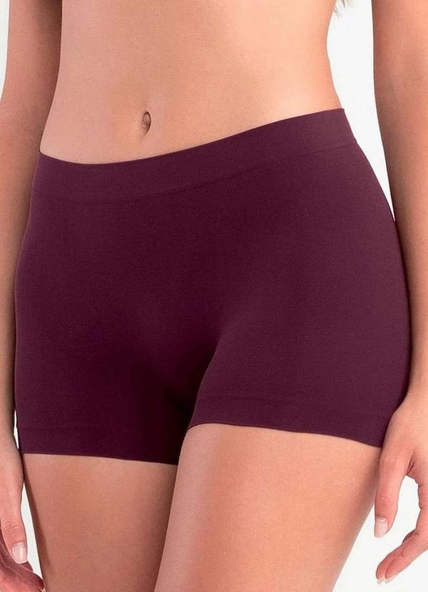 She - Calcinha Boxer She 746.02 Vm05-Vermelho-Bordo