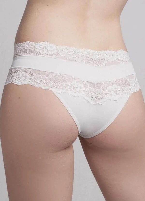 Darling - Calcinha Caleçon Darling 314.66 Bra-Branco-Liso 3