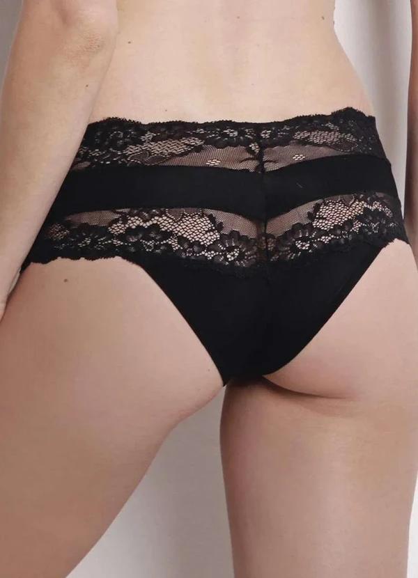 Darling - Calcinha Caleçon Darling 314.66 Pre-Preto-Liso 3