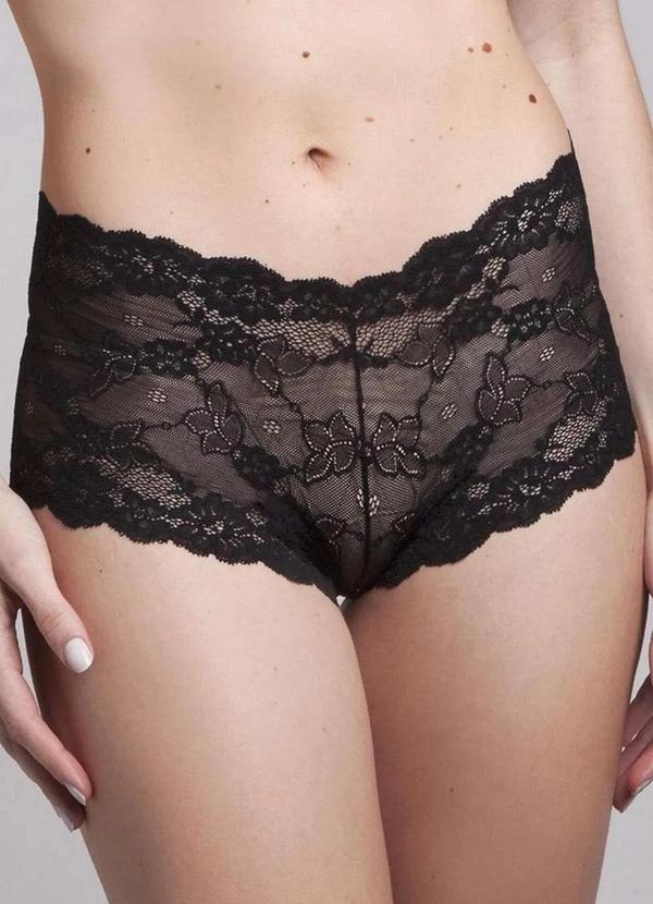 Darling - Calcinha Caleçon Darling 314.85 Pre-Preto
