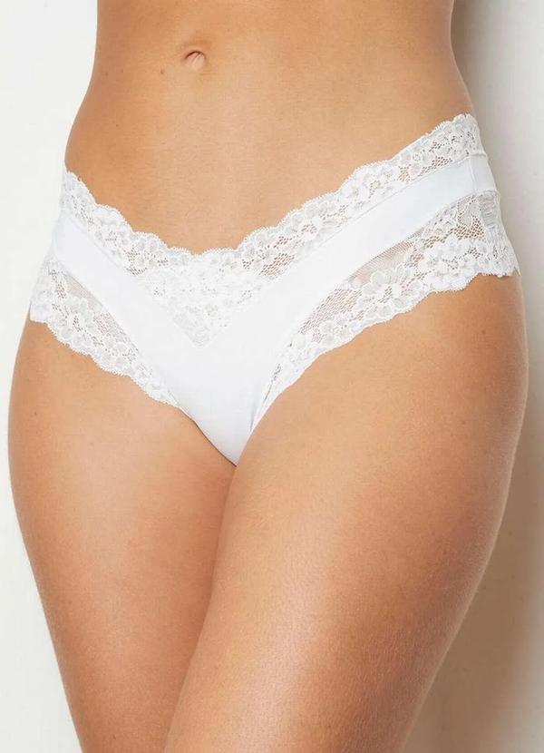 Darling - Calcinha Caleçon Darling 314.91 Bco-Branco