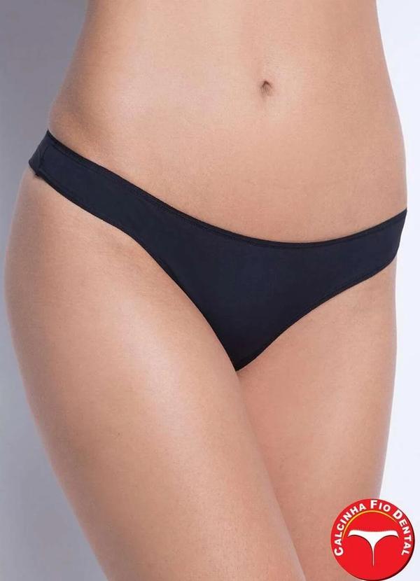 Darling - Calcinha Fio Dental Darling 390.52 Pre-Preto 2