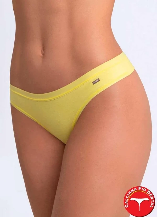 Lupo - Calcinha Fio Dental Loba 40355-001 3070-Amarelo 2