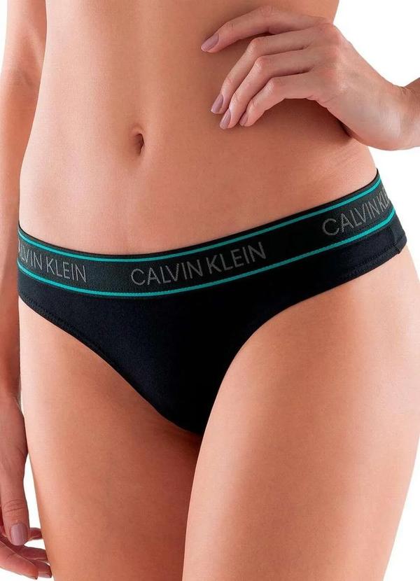Calvin Klein - Calcinha Tanga Calvin Klein C40.08 Pt00-Preto