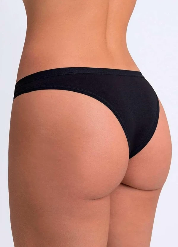 Lupo - Calcinha Tanga Loba 40354-001 9990-Preto 2