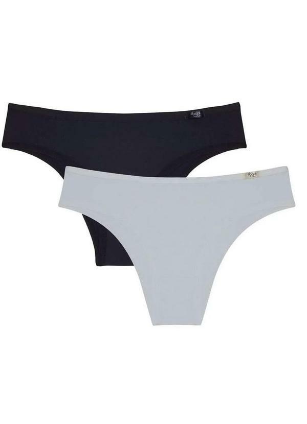 Sloggi - Kit/2 Calcinha Classic Mini 24549 301-Preto/Branco