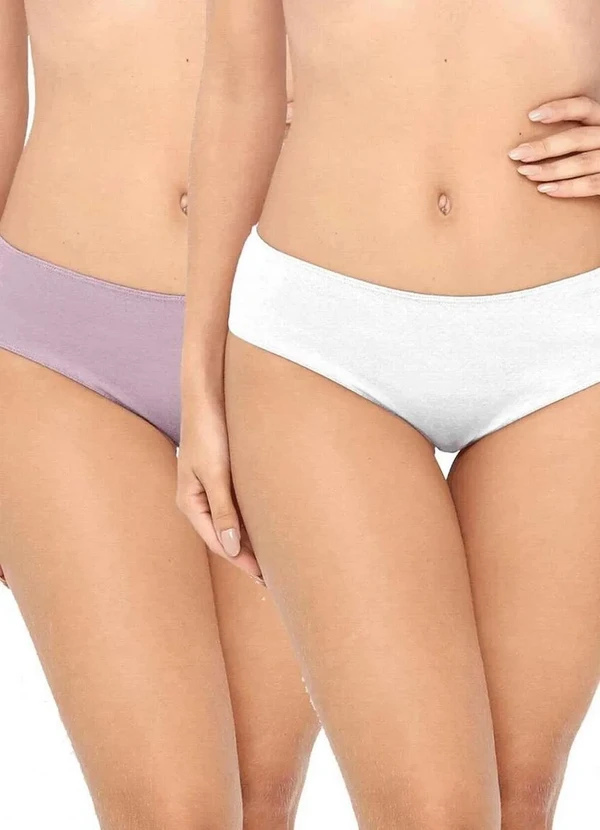 Love Secret - Kit/2 Calcinha Love Secret 819.303 541-Branco/Rosa-Retro