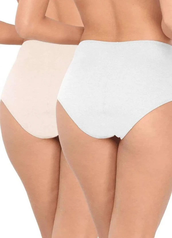 Love Secret - Kit/2 Calcinha Love Secret 819.304 531-Branco/Nude 2