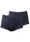 Demillus - Kit com 2 Calcinhas Alta Safira Demillus 57330 Preto - variação: Marinho