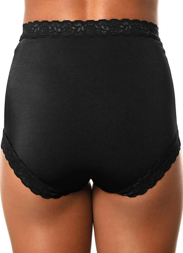 Demillus - Kit com 2 Calcinhas Alta Safira Demillus 57330 Preto 3