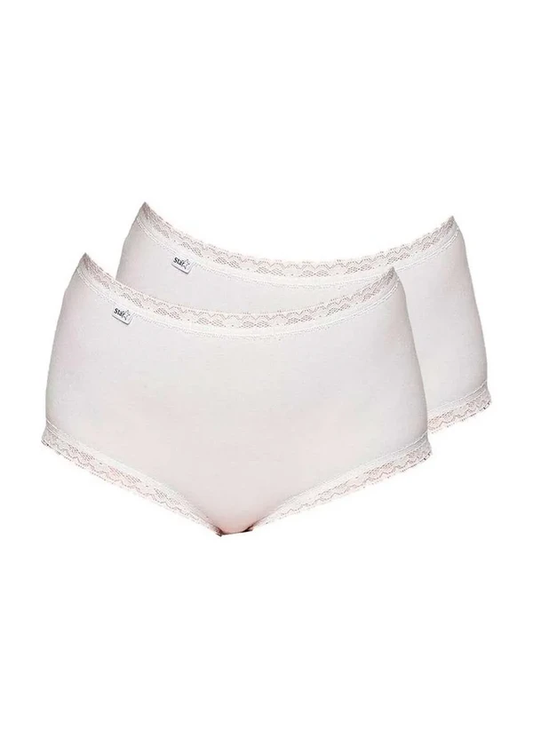 Triumph - Kit com 2 Calcinhas Alta Star Max Triumph 24649 Branco