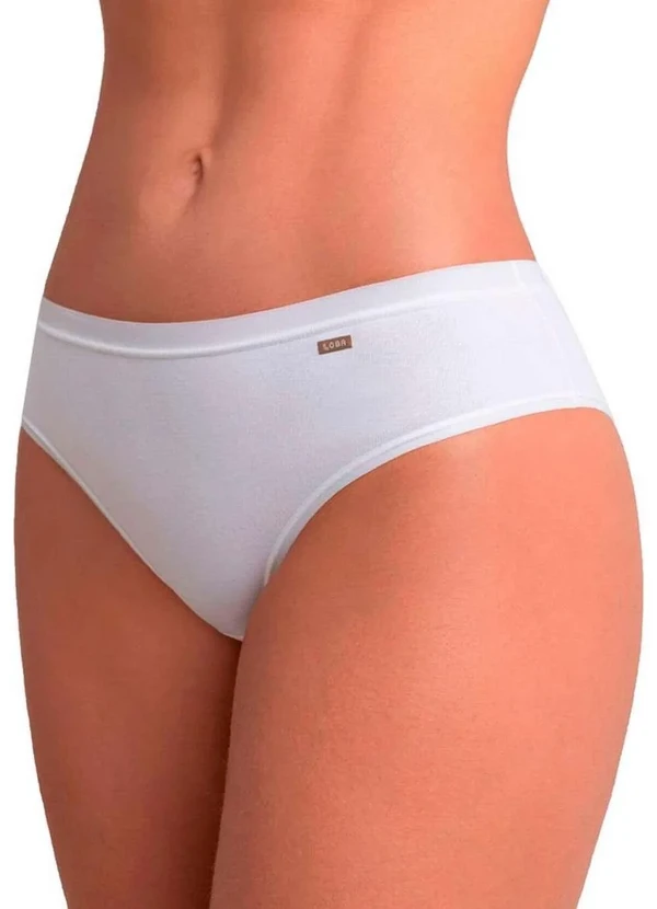 Lupo - Kit com 2 Calcinhas Biquíni Loba 40353-001 Plus Size Branco 2