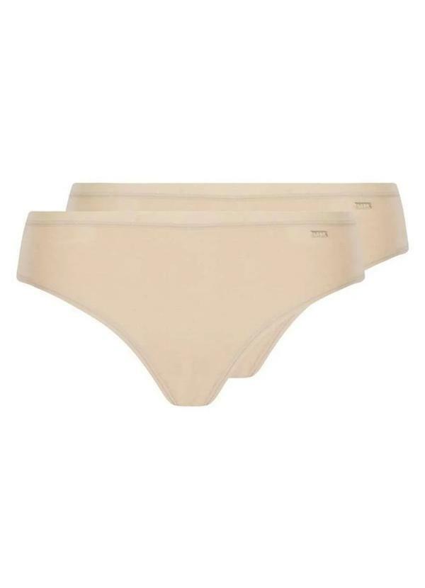Lupo - Kit com 2 Calcinhas Biquíni Loba 40353-001 Plus Size Natural