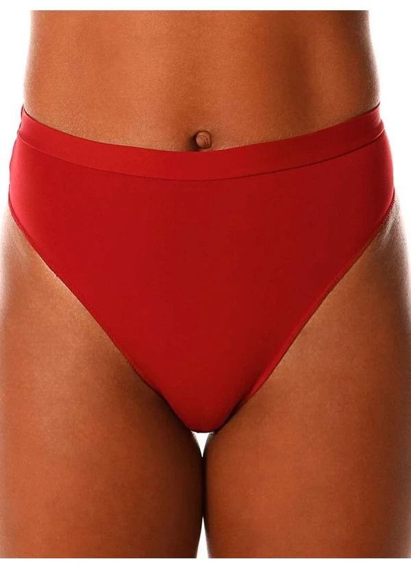 Demillus - Kit com 2 Calcinhas Demillus 26826 Colorido Carmim-Preto 2