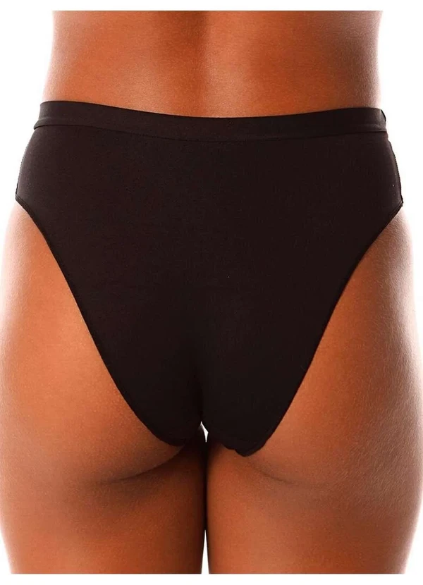 Demillus - Kit com 2 Calcinhas Demillus 26826 Colorido Carmim-Preto 5