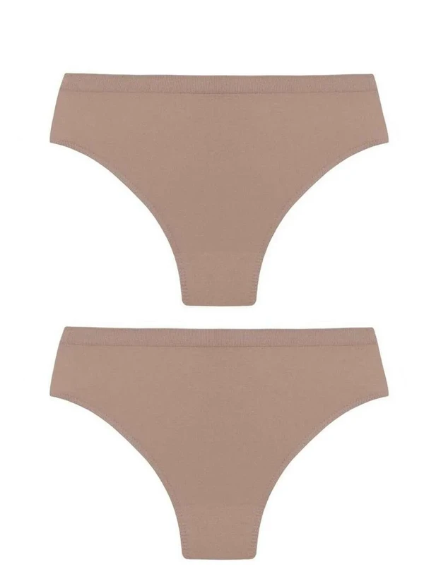 Trifil - Kit com 2 Calcinhas Trifil Co 1971 007-Macadamia/Macadamia 2