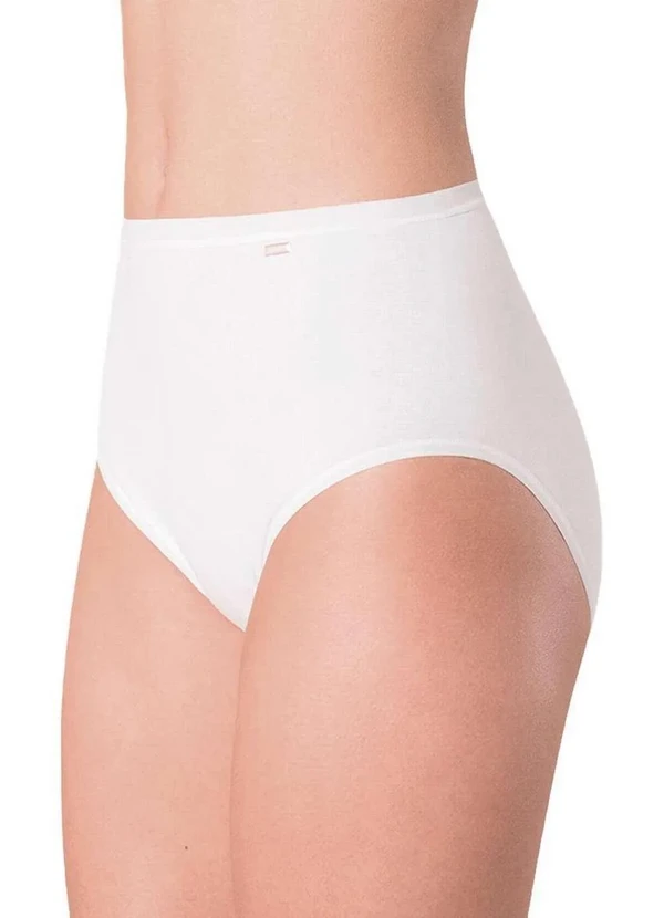 Lupo - Kit com 3 Calcinhas Alta Loba 40351-001 Branco 2