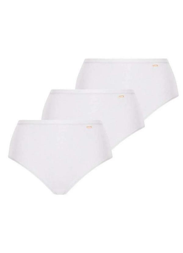 Lupo - Kit com 3 Calcinhas Alta Loba 40351-001 Plus Size Branco