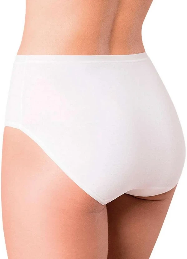 Lupo - Kit com 3 Calcinhas Alta Loba 40351-001 Plus Size Branco 3