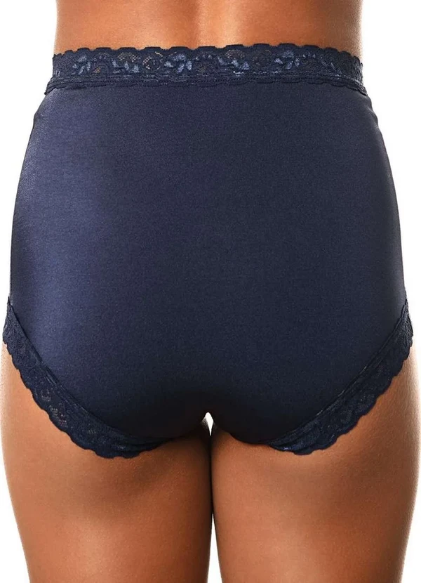 Demillus - Kit com 3 Calcinhas Alta Safira Demillus 57330 Marinho 3