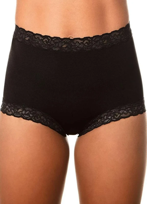 Demillus - Kit com 3 Calcinhas Alta Safira Demillus 57330 Preto 2