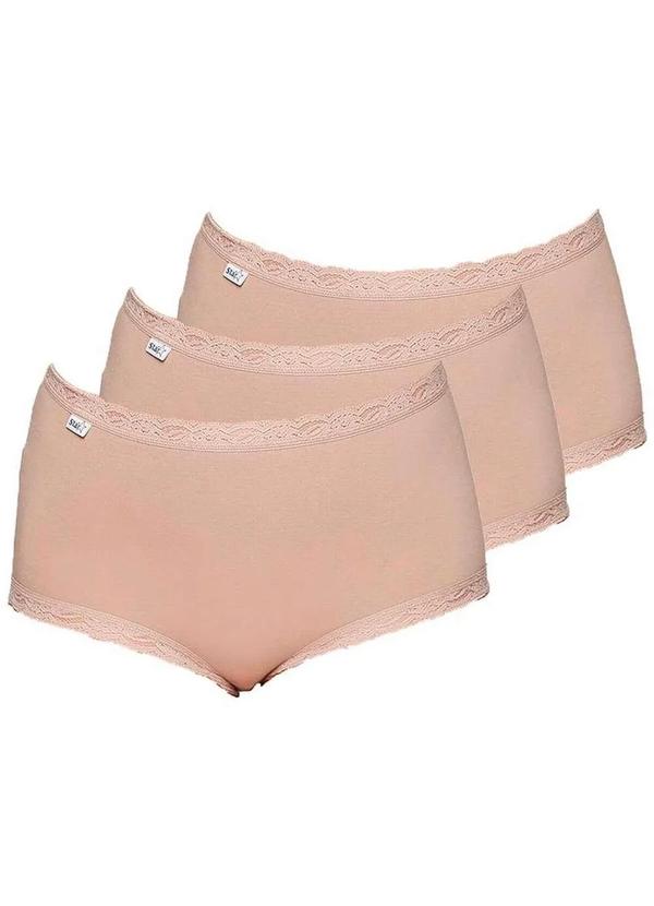 Triumph - Kit com 3 Calcinhas Alta Star Max Triumph 24649 Mink
