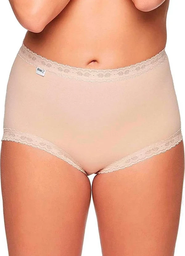 Triumph - Kit com 3 Calcinhas Alta Star Max Triumph 24649 Tender-Beige 2