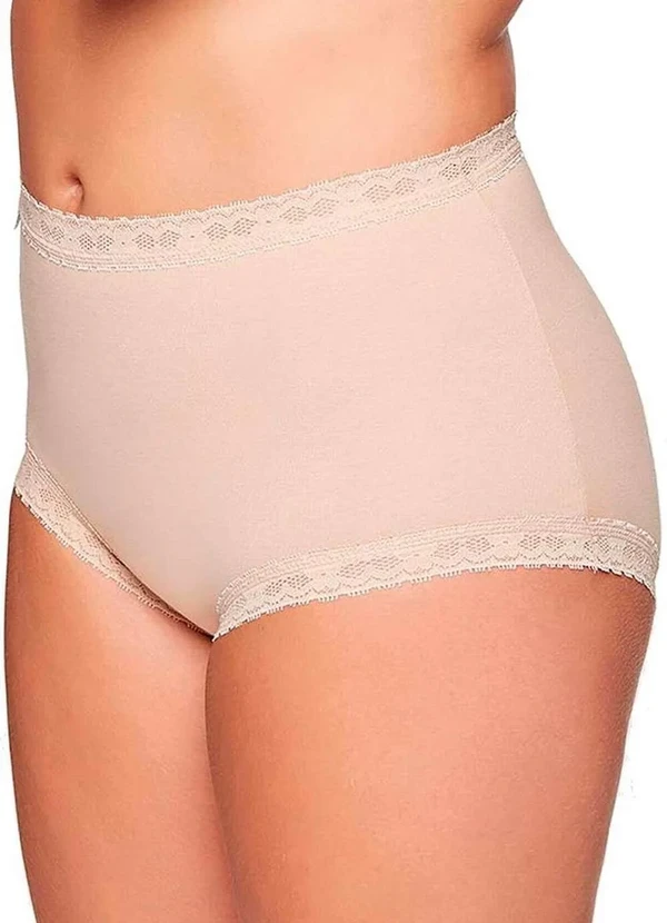 Triumph - Kit com 3 Calcinhas Alta Star Max Triumph 24649 Tender-Beige 3