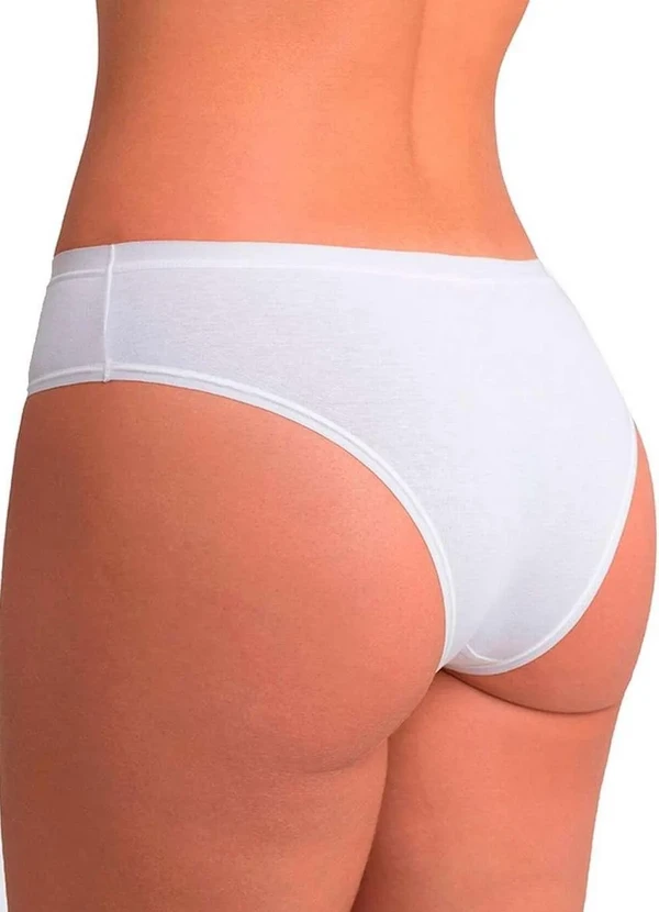 Lupo - Kit com 3 Calcinhas Biquíni Loba 40353-001 Branco 3