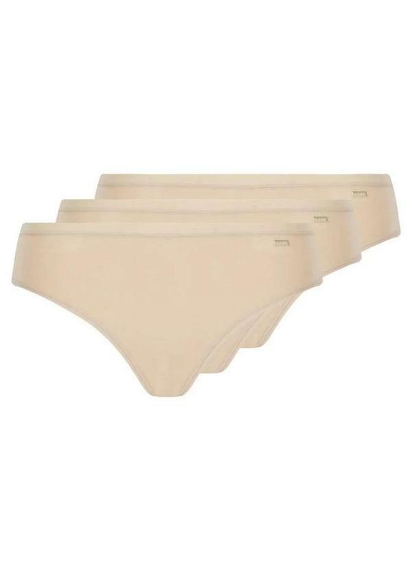 Lupo - Kit com 3 Calcinhas Biquíni Loba 40353-001 Natural