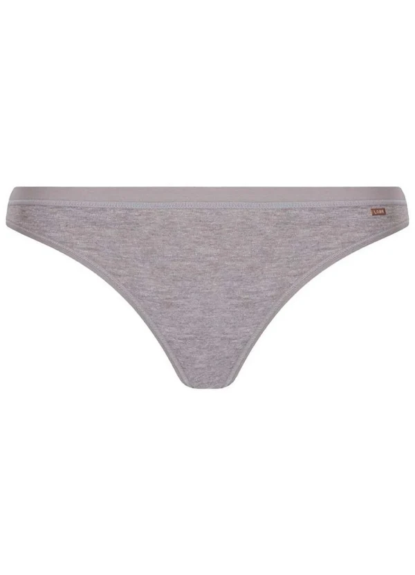 Lupo - Kit com 3 Calcinhas Tanga Loba 40354-001 Cinza-Mescla 2