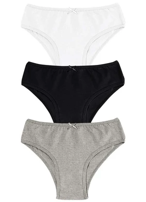 Kit com 3 Calcinhas Tanga Malwee 1000090636 - MALWEE