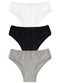 Malwee - Kit com 3 Calcinhas Tanga Malwee 1000090636 D028b-Verde-Cinza - variação: C0546-Branco-Preto-Cinza-Mescla