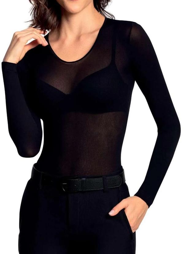 Lupo - Camisete Feminina Loba 845-001 9990-Preta