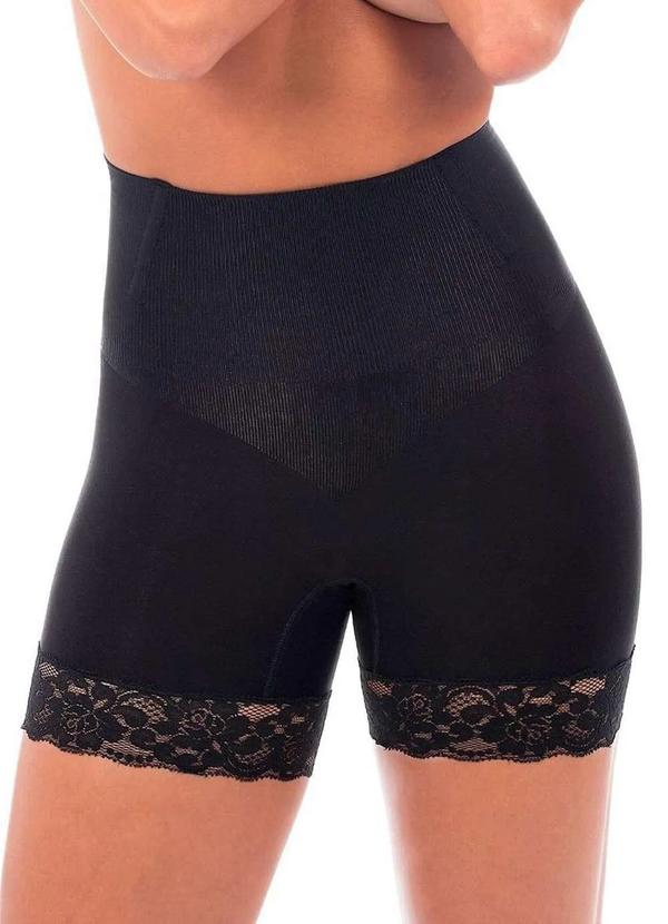 Plié - Bermuda Feminina Modeladora Plie 60080 153-Black