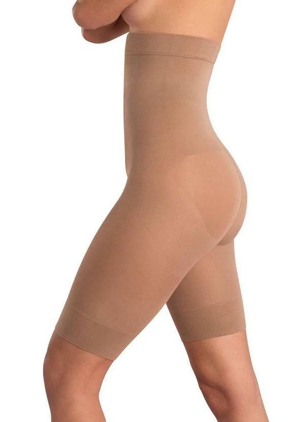 Lupo - Bermuda Feminina Modeladora Slim Loba 5696-001 654-Po-De-Arroz