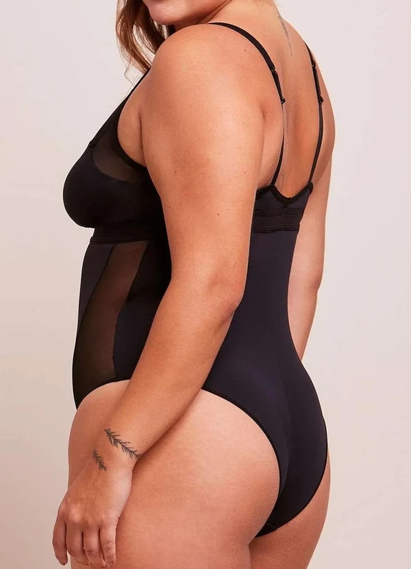 Bonjour - Body Feminino Bonjour B28210 Pto-Preto 2