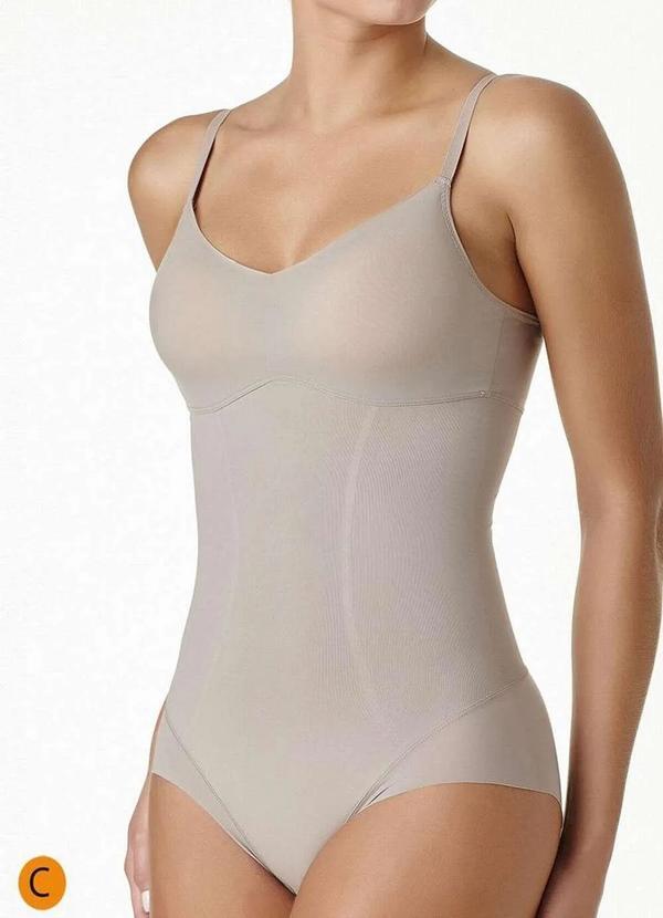 Liz - Body Feminino Modelador Liz 73382 Taça C 260-Sepia