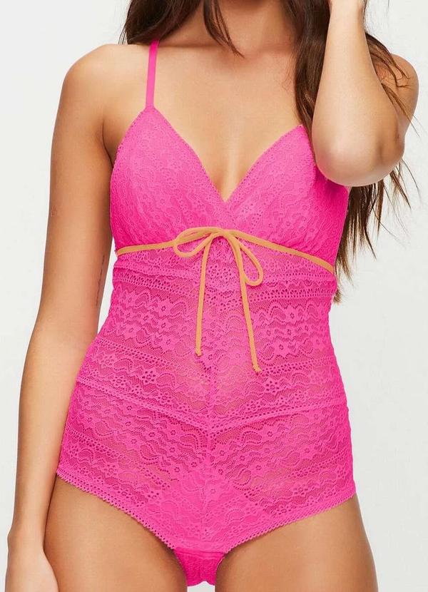 Sloggi - Body Feminino Renda N Sloggi 57002 841-Euforia